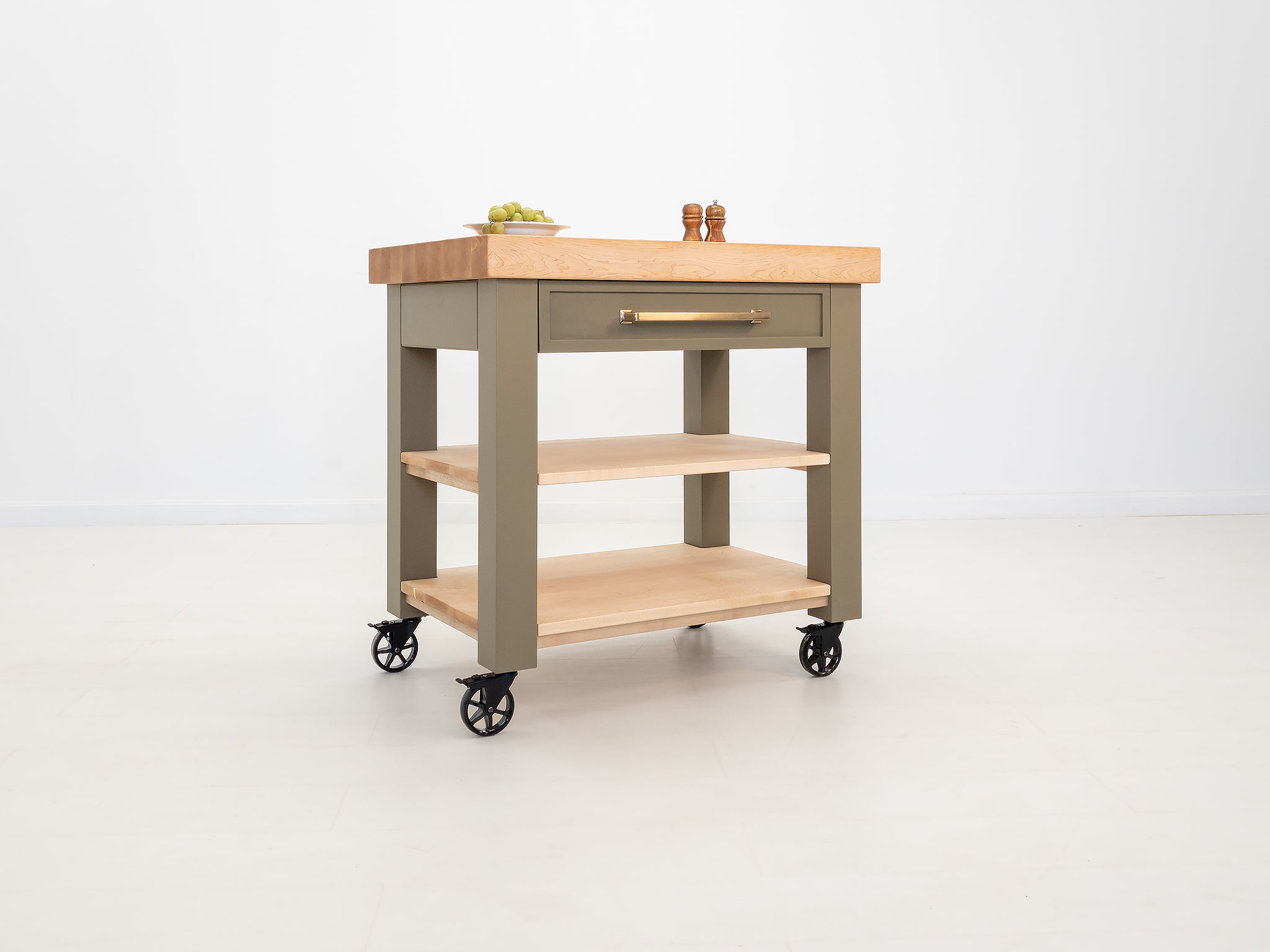 CHEF Butcher Block Island or Cart – Nutmeg Table Company