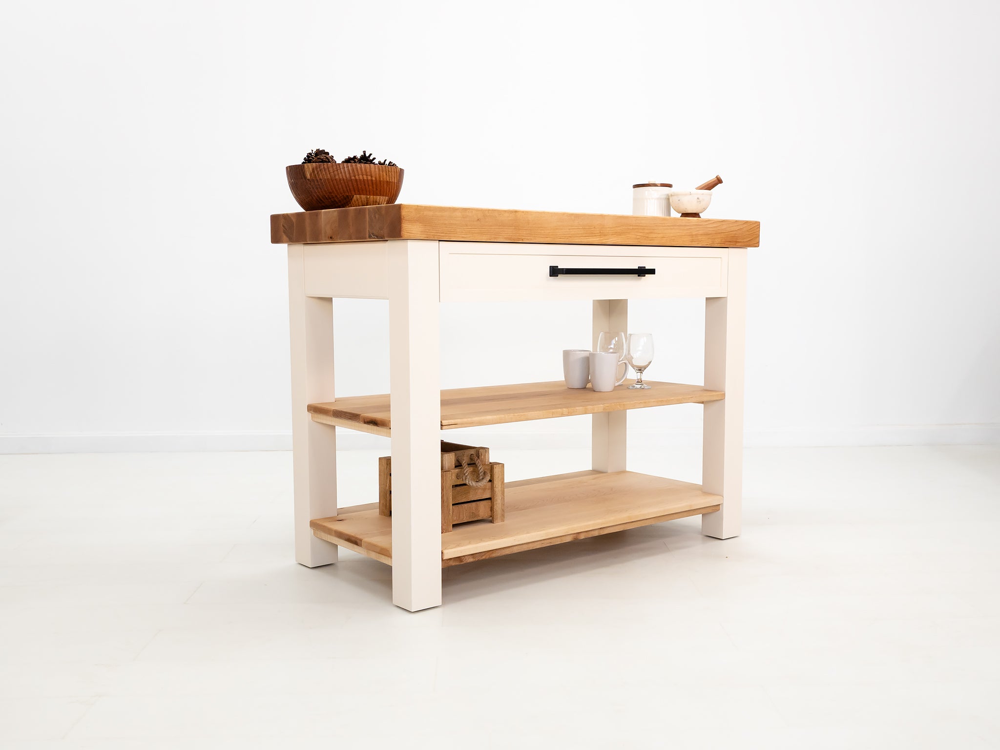CHEF Butcher Block Island or Cart