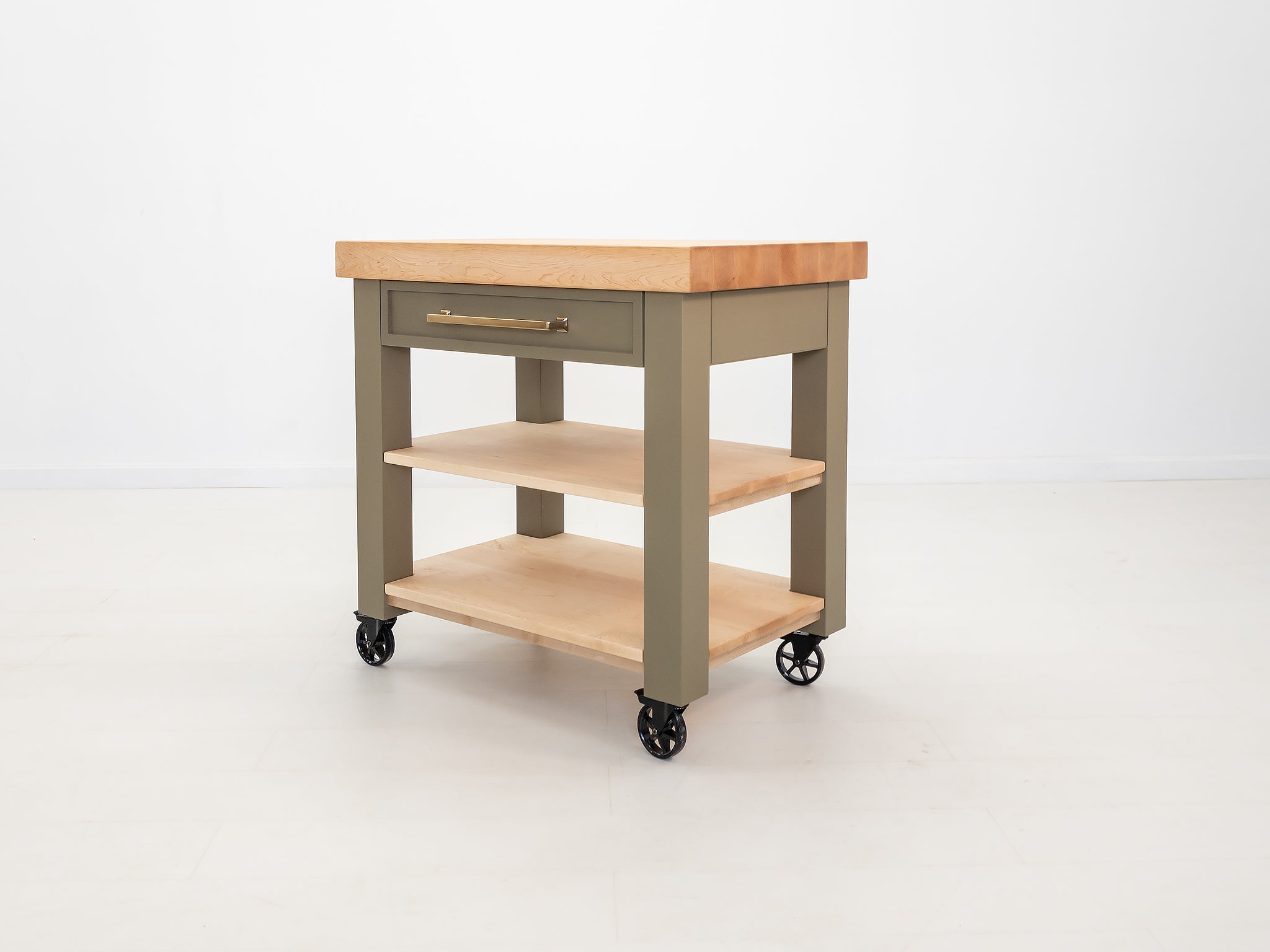 CHEF Butcher Block Island or Cart – Nutmeg Table Company