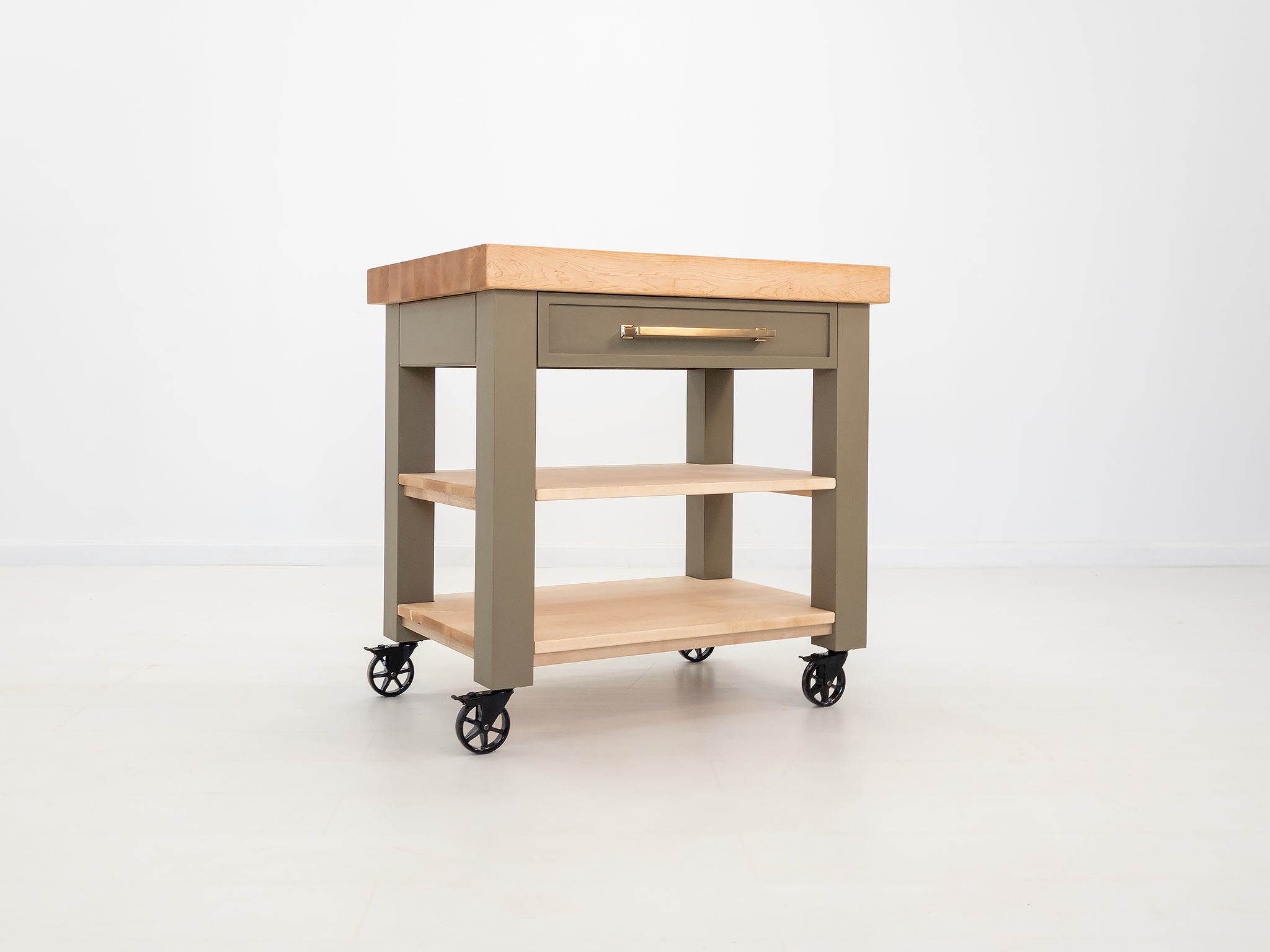 CHEF Butcher Block Island or Cart – Nutmeg Table Company