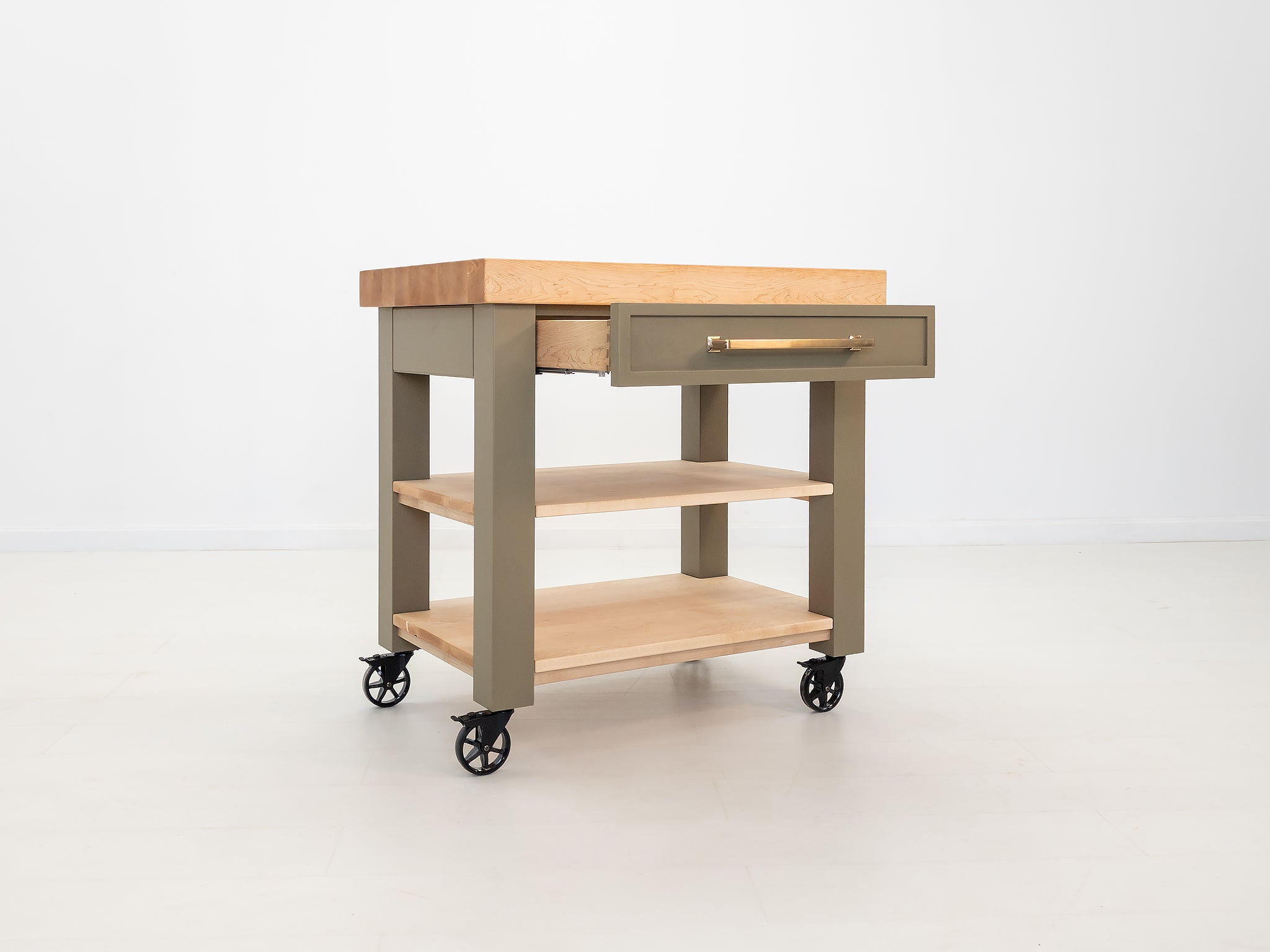 CHEF Butcher Block Island or Cart – Nutmeg Table Company