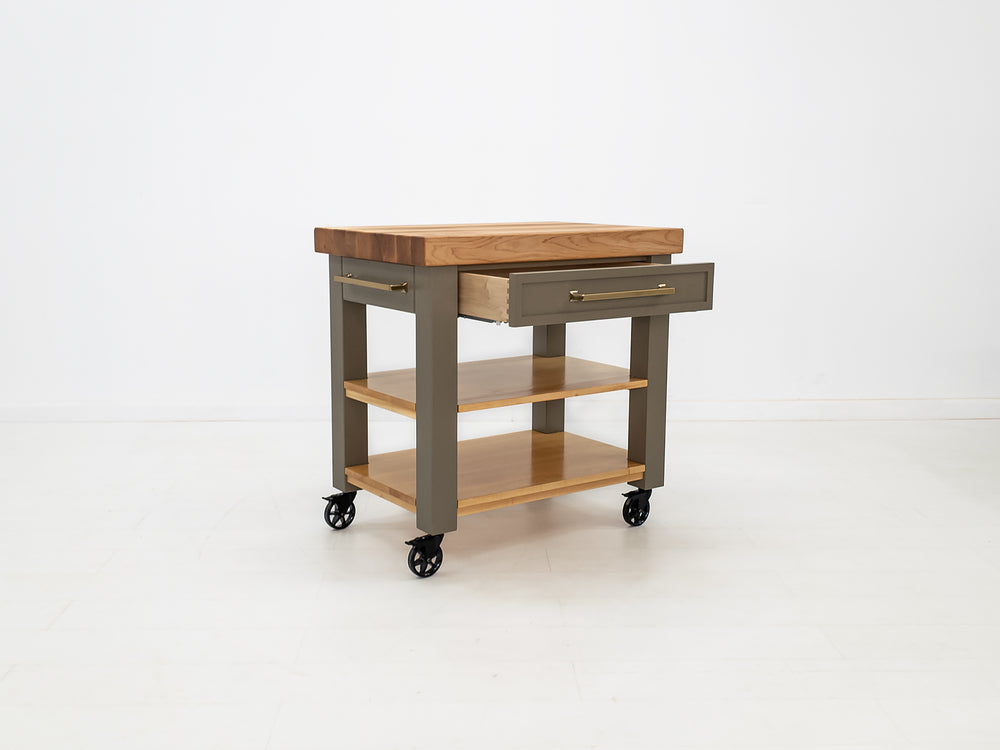 CHEF Butcher Block Island or Cart