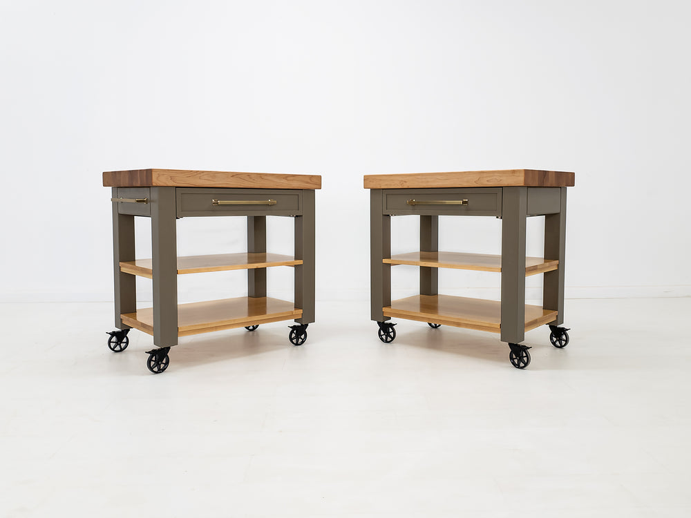 CHEF Butcher Block Island or Cart