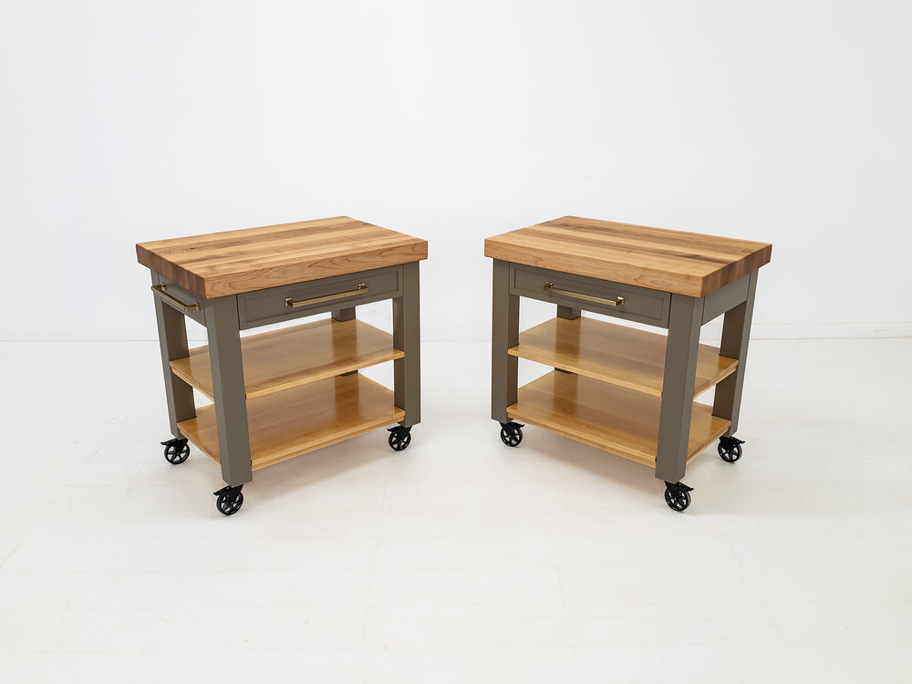 CHEF Butcher Block Island or Cart