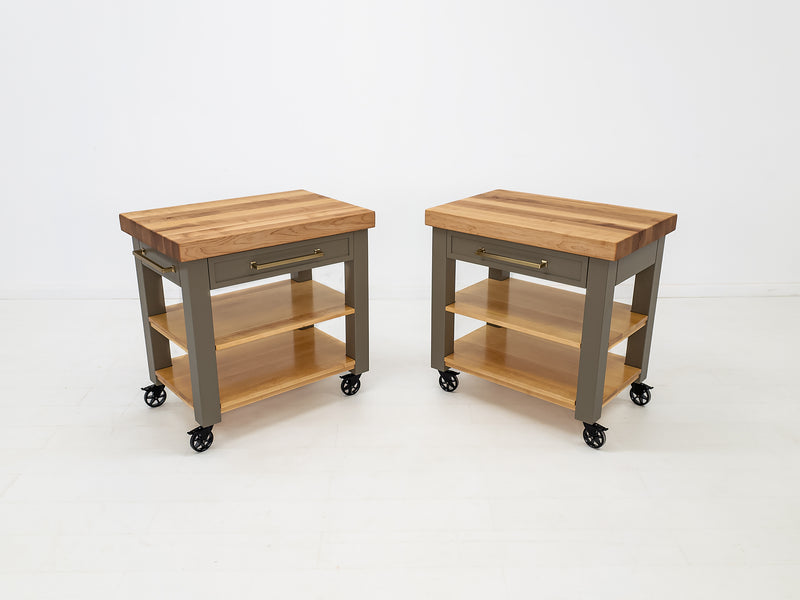 CHEF Butcher Block Island or Cart
