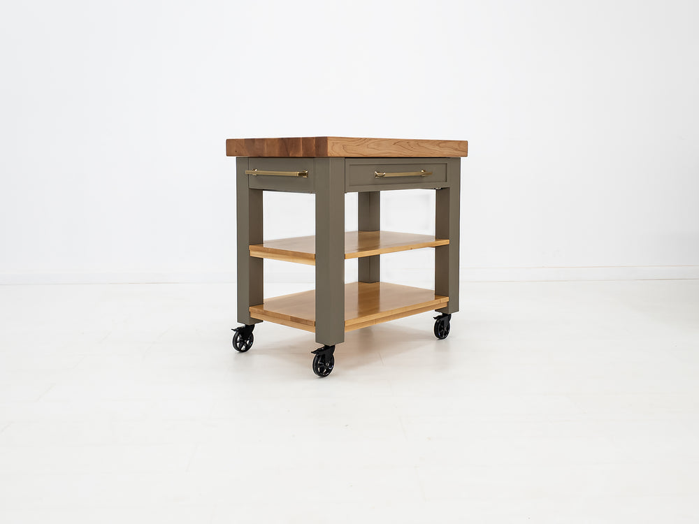 CHEF Butcher Block Island or Cart