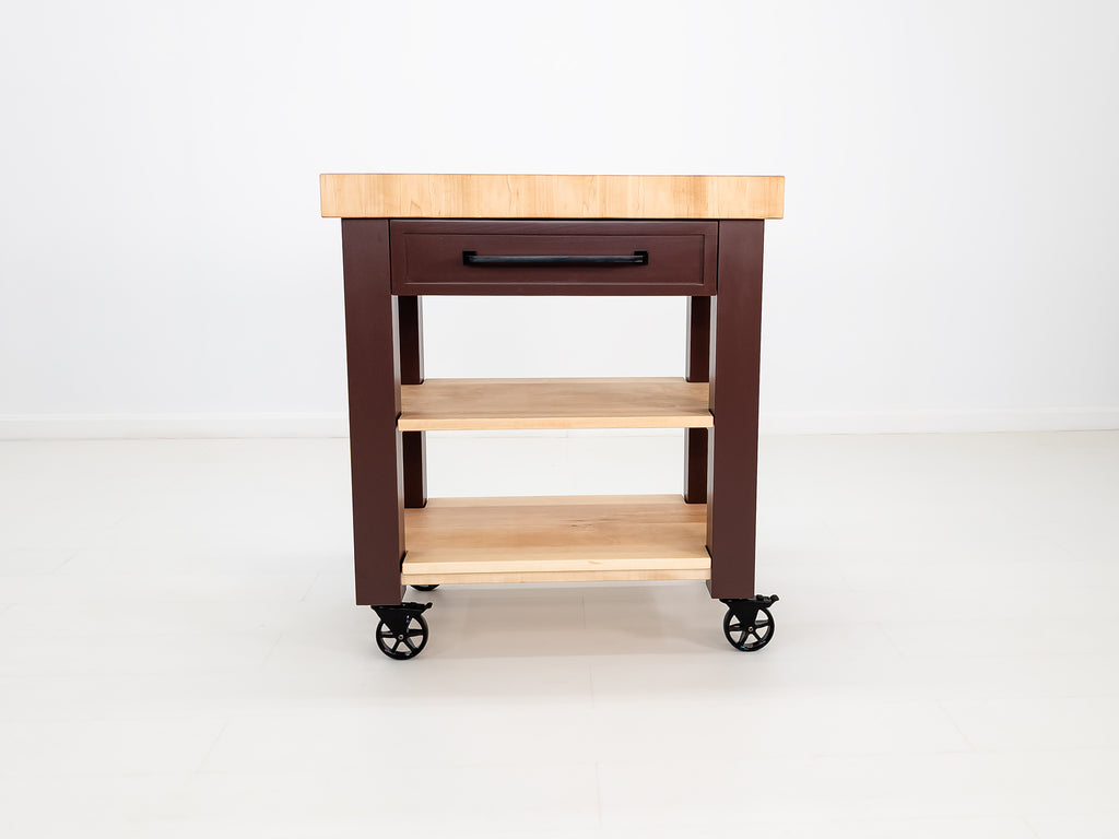 CHEF Butcher Block Island or Cart