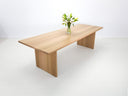 Lily dining table in natural white oak with thicker 1 3/8-inch solid wood top