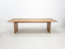 Lily dining table in natural white oak with thicker 1 3/8-inch solid wood top