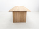 Lily dining table in natural white oak with thicker 1 3/8-inch solid wood top