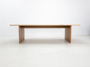 Lily dining table in natural white oak with thicker 1 3/8-inch solid wood top
