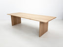 Lily dining table in natural white oak with thicker 1 3/8-inch solid wood top