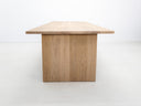 Lily dining table in natural white oak with thicker 1 3/8-inch solid wood top