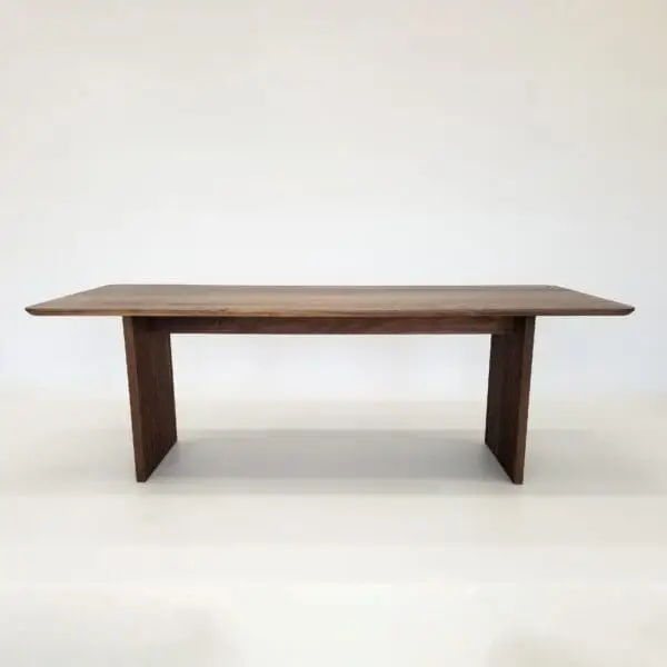 A wooden table.