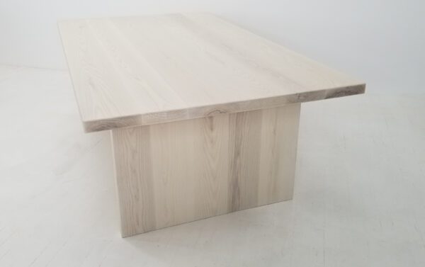Sunwashed ash panel dining table.