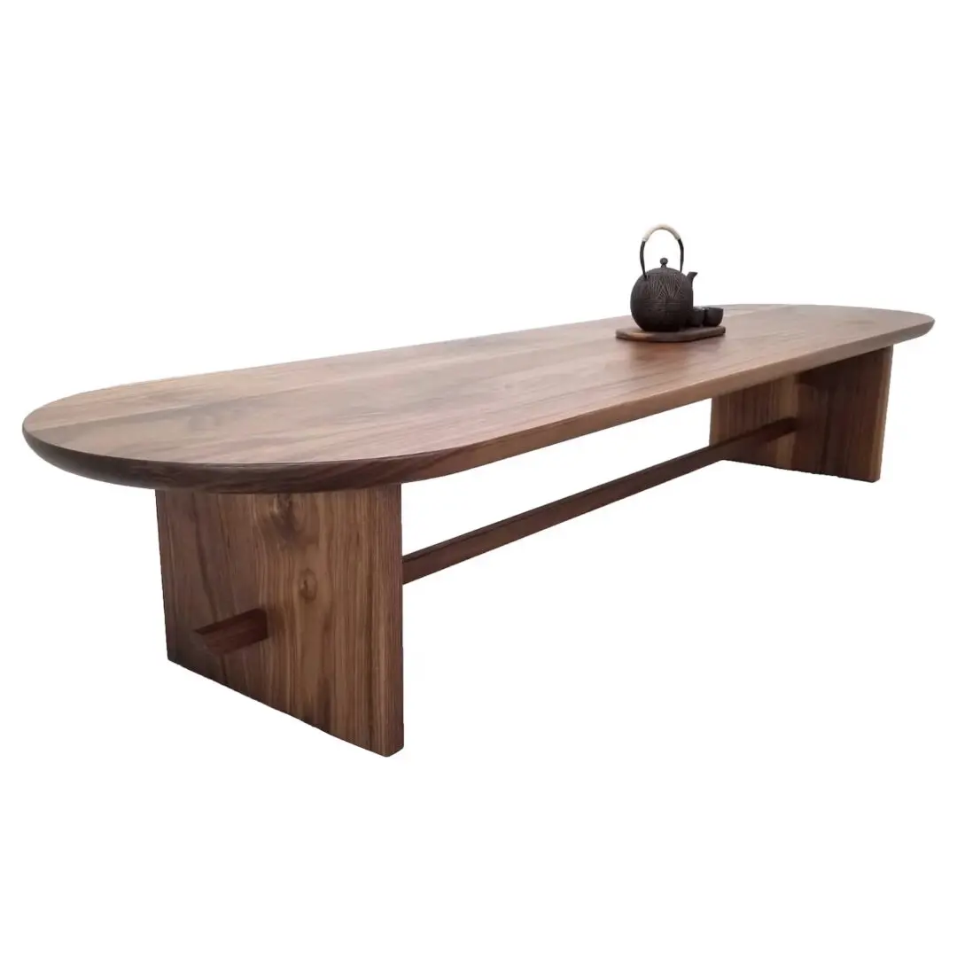A trestle coffee table.