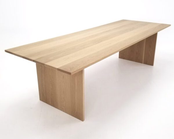White oak panel table.
