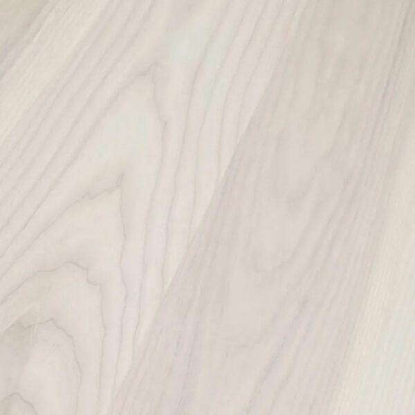 A close up of a white Wood & Finish Options floor with a smooth finish.