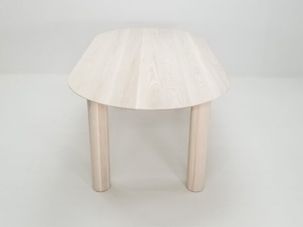 Our oval top COVE dining table in sunwashed ash.