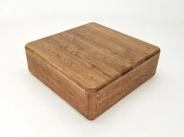 A oiled white oak coffee table.