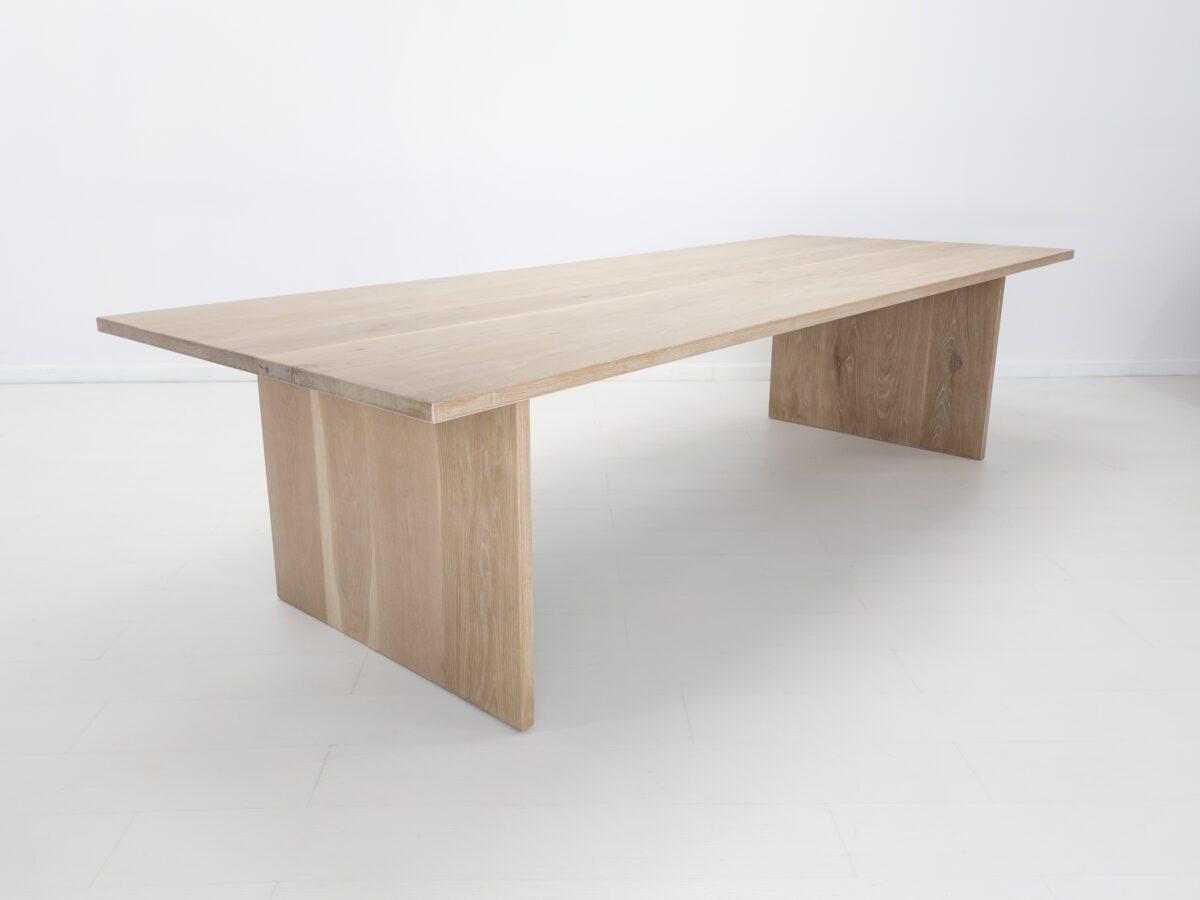 Custom handcrafted LILY dining table in premium American hardwoods