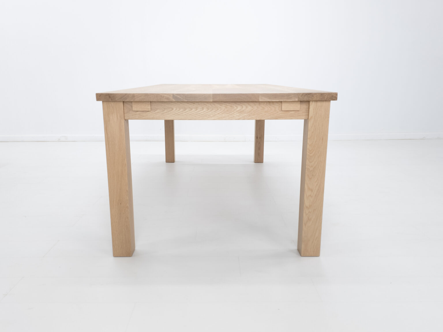 Light oak rectangular dining table