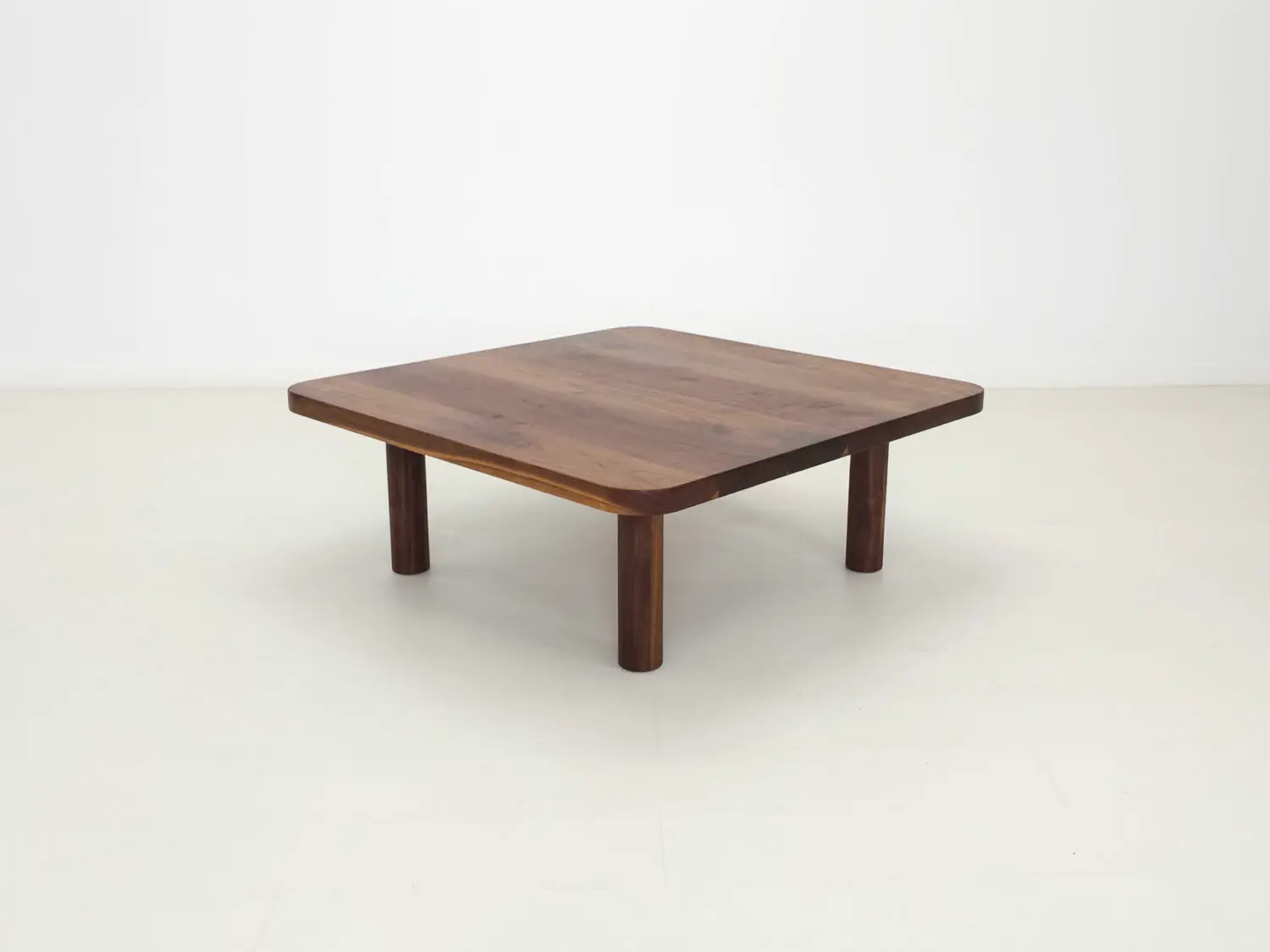CLOE coffee table handcrafted from solid American hardwoods with a 1⅜ inch thick square top