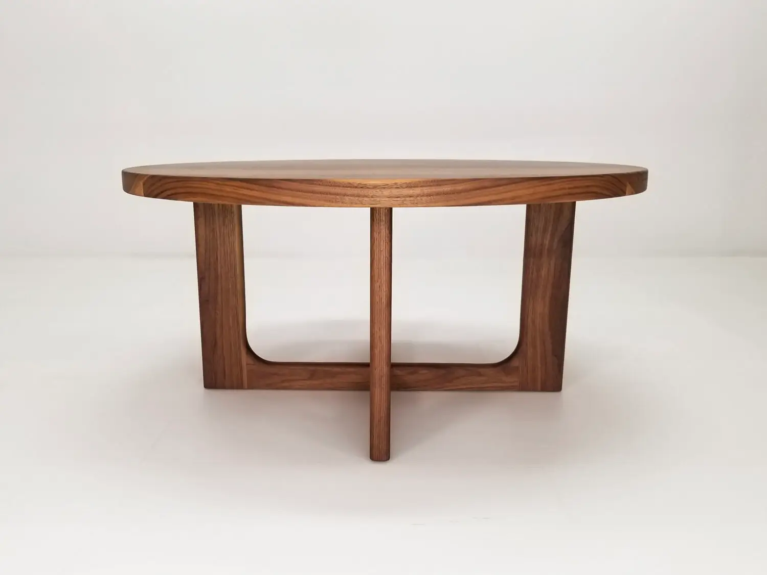 Custom CARY coffee table made to order in walnut white oak or ash with a protective finish