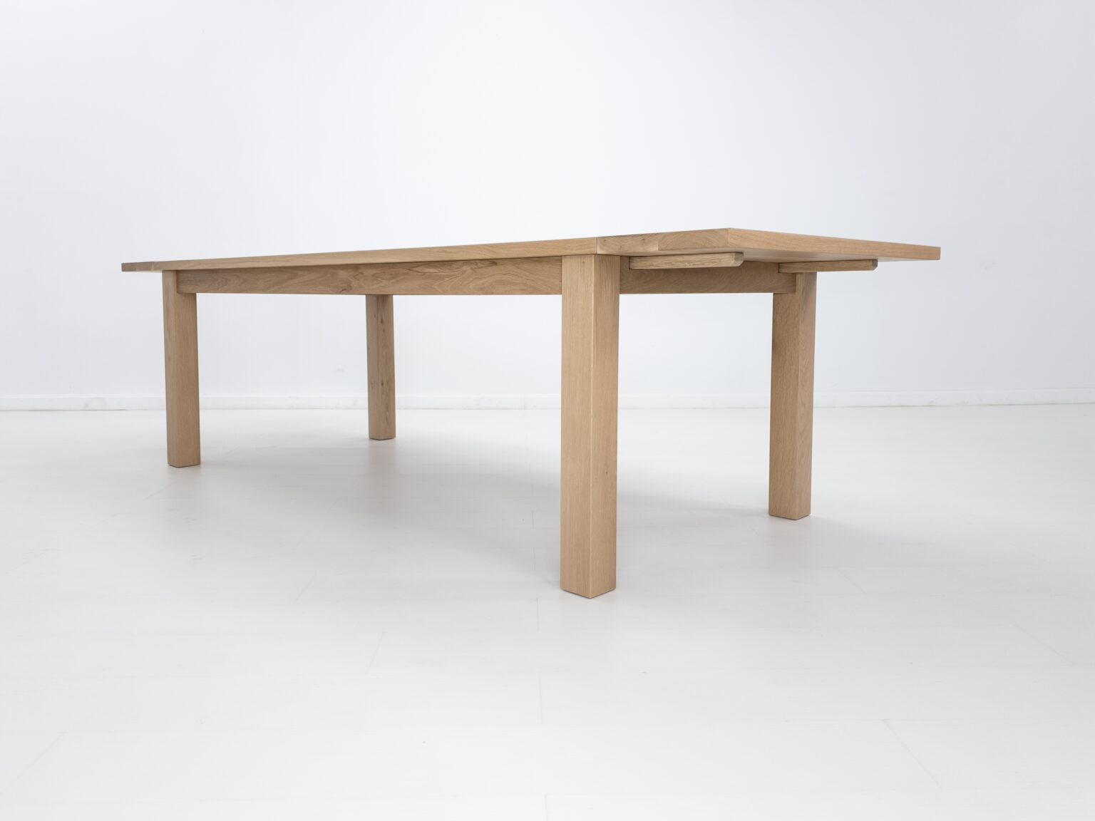 Light oak rectangular dining table