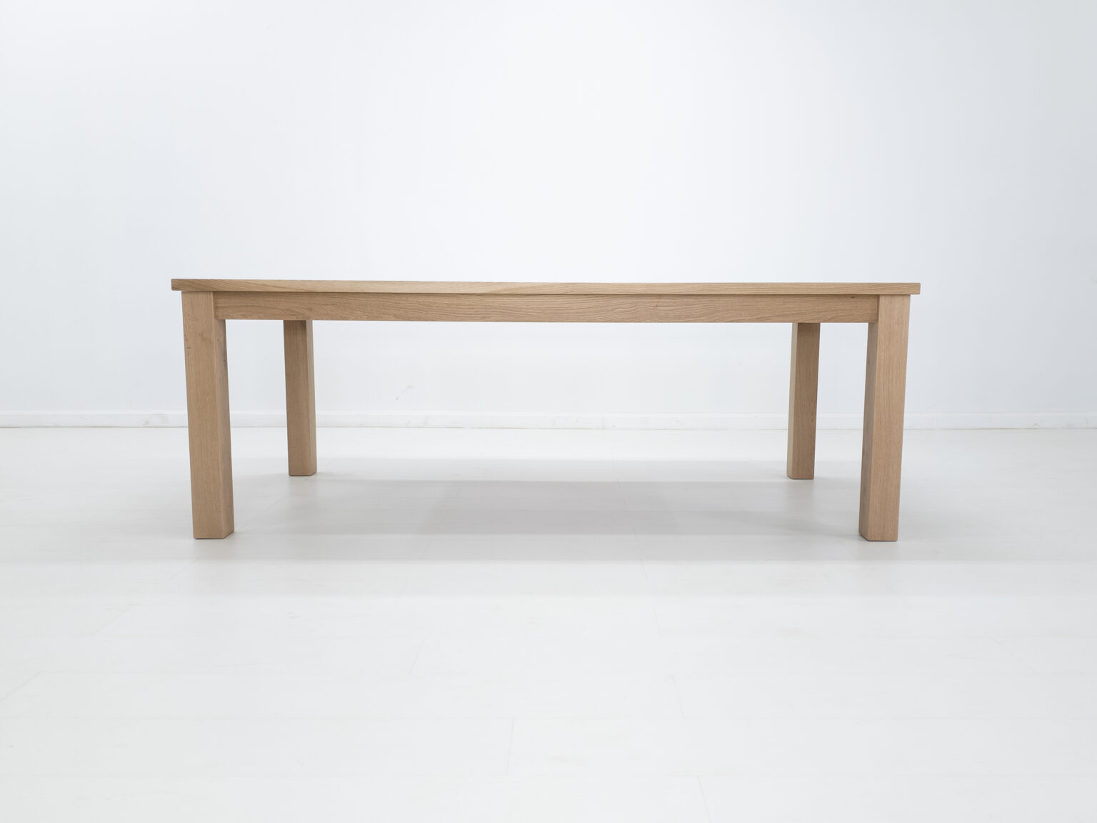 Light oak rectangular dining table