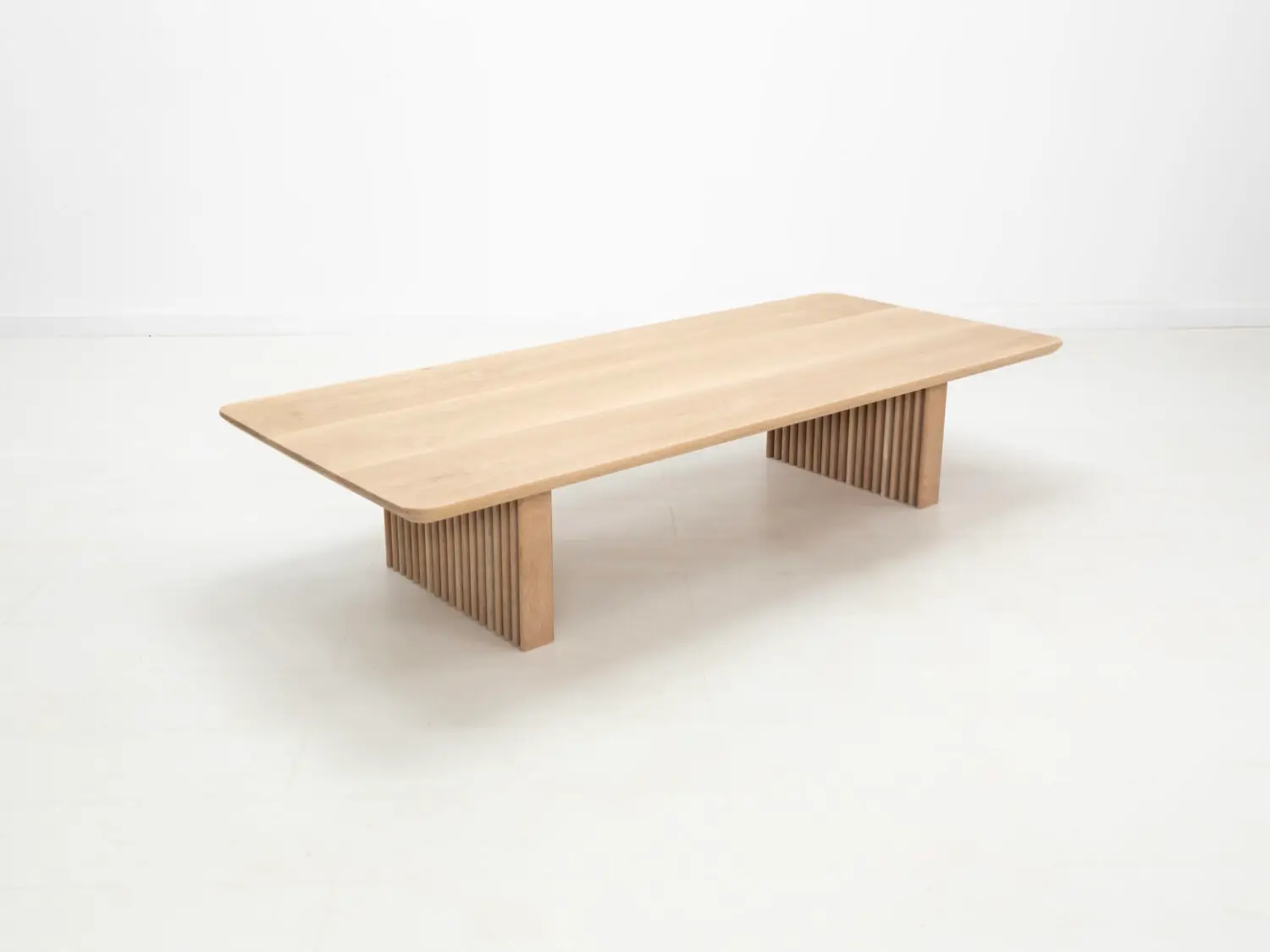Custom White Oak Coffee Table  Handmade Modern Design