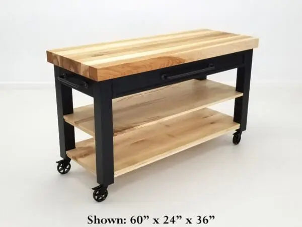 Our CHEF maple butcher block cart.