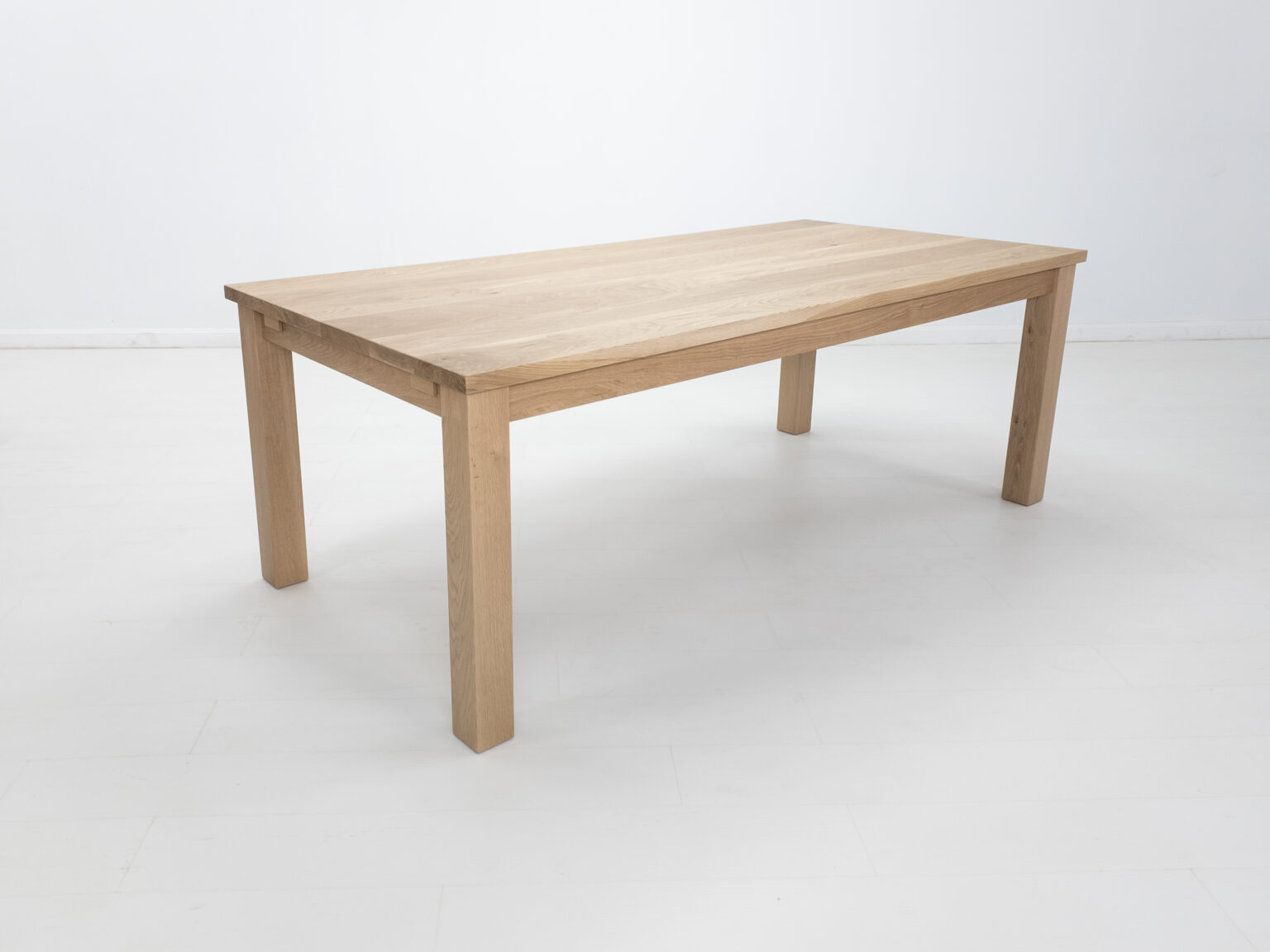 Light oak rectangular dining table