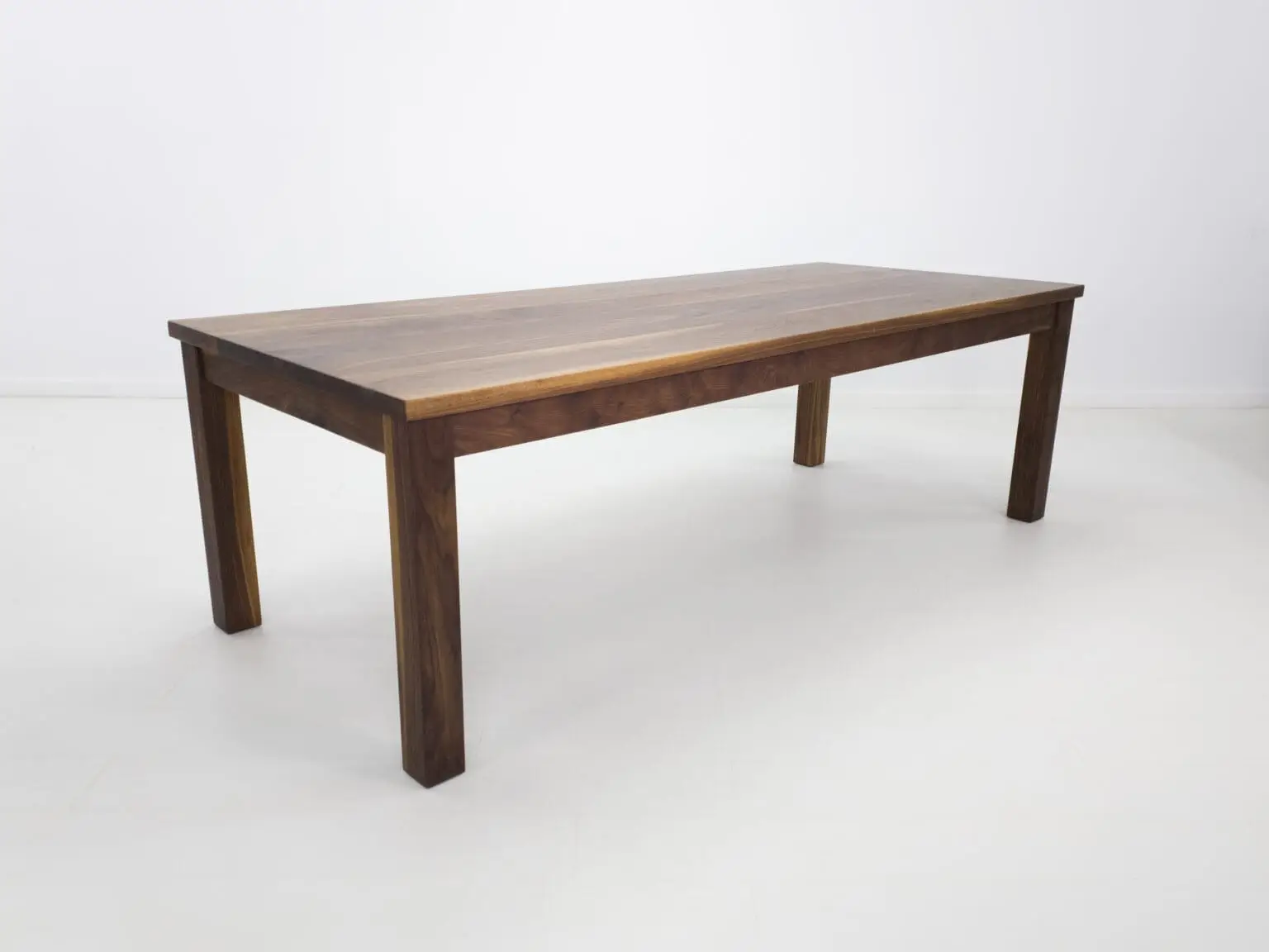 A walnut dining table