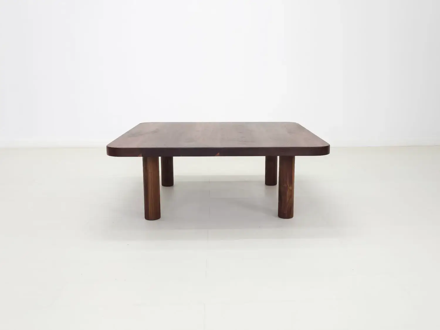 CLOE coffee table handcrafted from solid American hardwoods with a 1⅜ inch thick square top