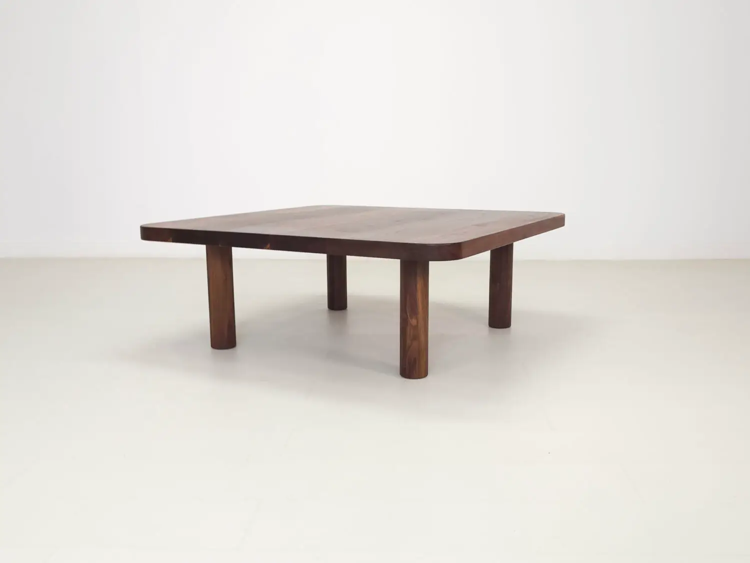 CLOE coffee table handcrafted from solid American hardwoods with a 1⅜ inch thick square top