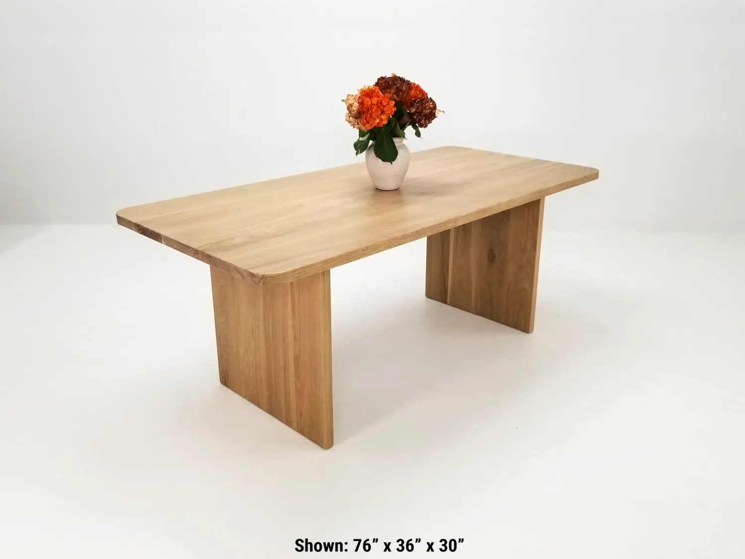 Custom made TIAN dining table crafted from premium American hardwood