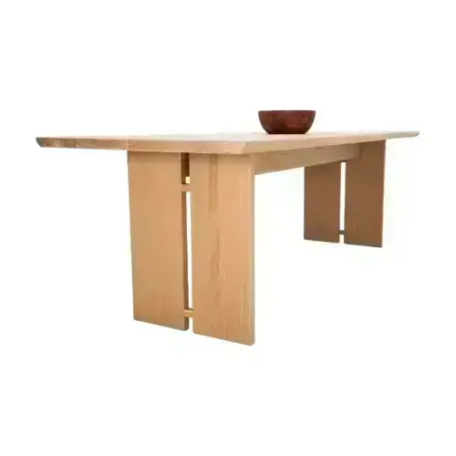 Modern light oak dining table