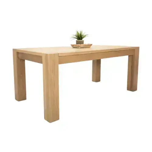 Light oak rectangular dining table