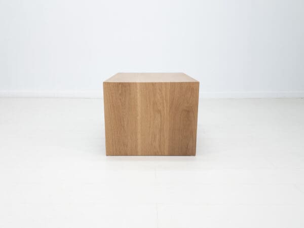 The side of a continuous grain coffee table.