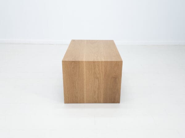 The side of a continuous grain coffee table.