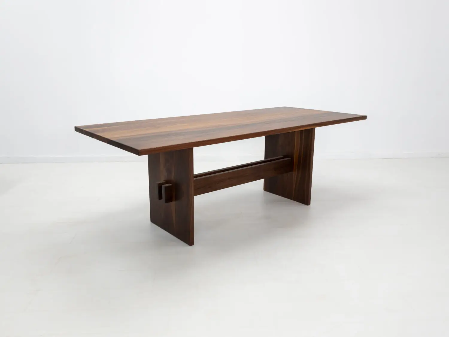 Duke dining table in walnut available in custom sizes and finishes