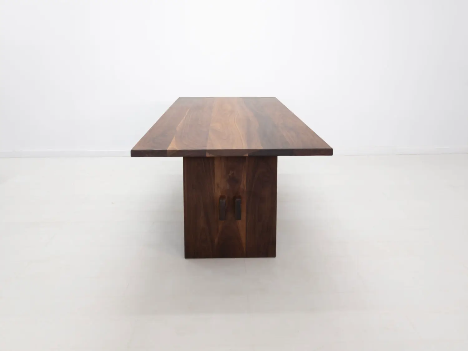 Duke dining table in walnut available in custom sizes and finishes