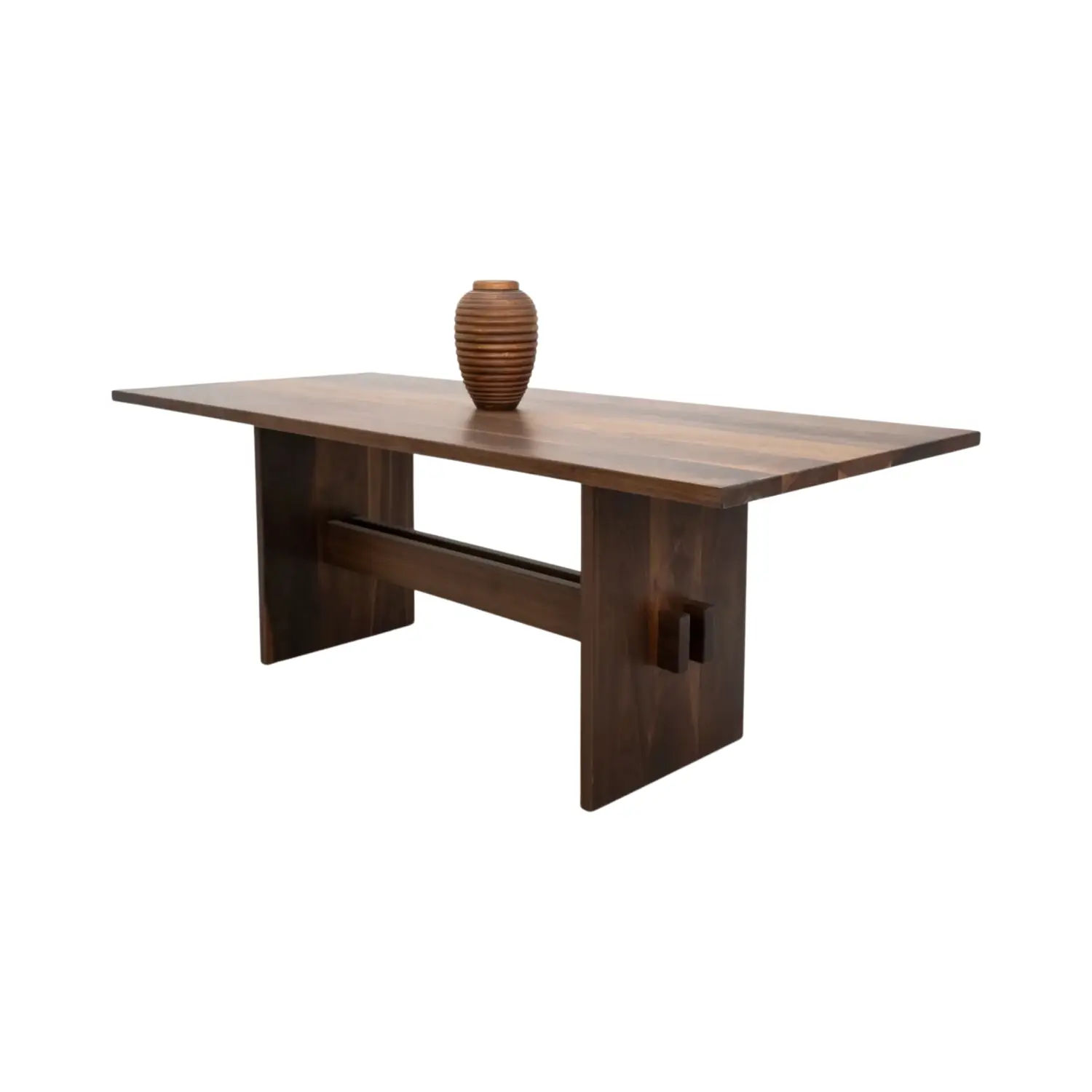 Duke dining table in walnut available in custom sizes and finishes