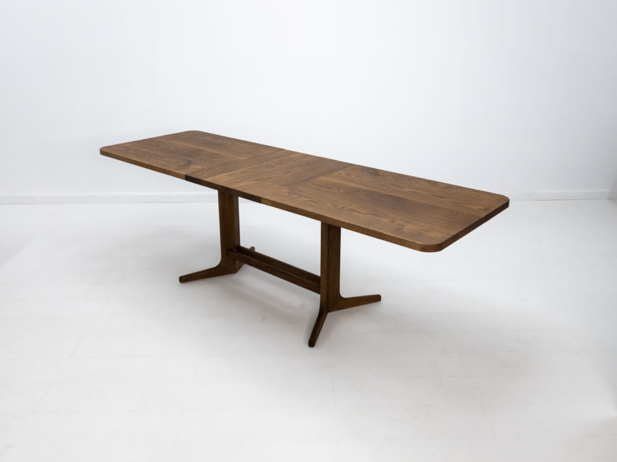 BRIA table with 22 inch leaf extended offering versatile seating options