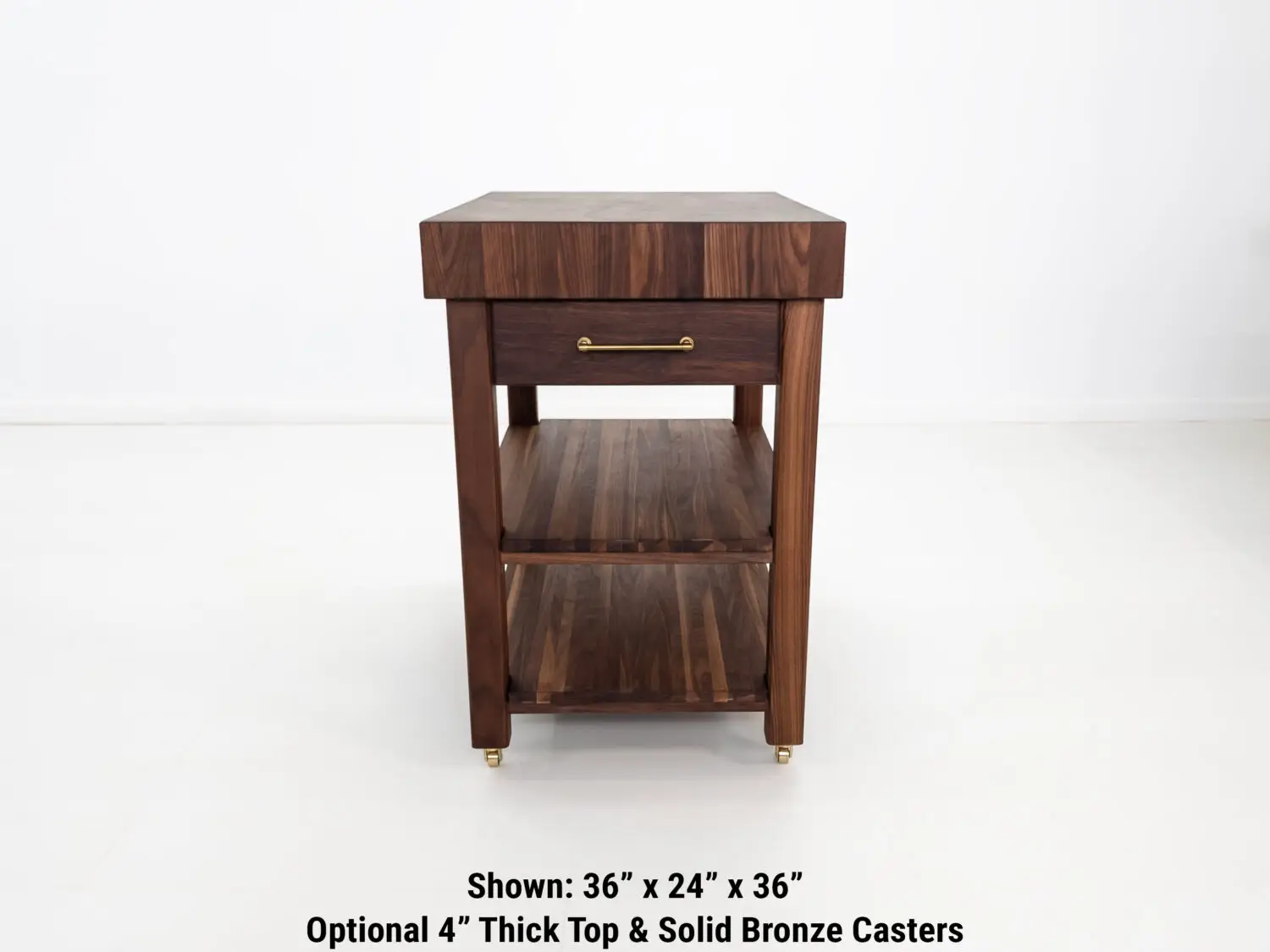 A WALT cart with an optional 4 thick end grain top